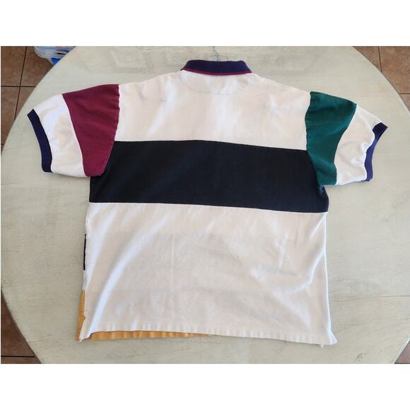 CHAPS Ralph Lauren Men's Polo Shirt SZ XL Stripes 90's - Picture 4 of 11